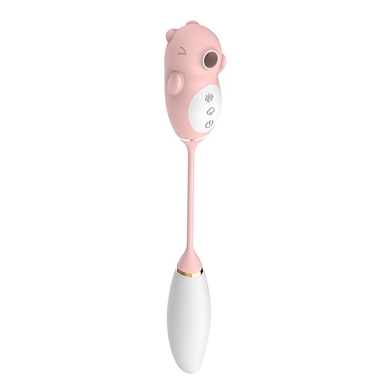 Vibrador de Ponto G e clitóris com Pulsação - Mouse - Rosa