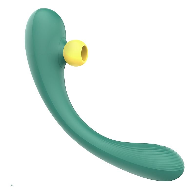 Vibrador de Ponto G e clitóris com pulsação - Recarregável - Mermaids Dream - S-Hande - Verde