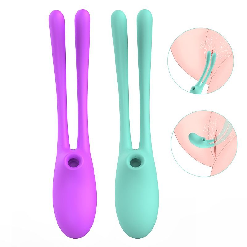 Vibrador de Ponto G e Clitóris com Pulsação - S-Hande - Verde