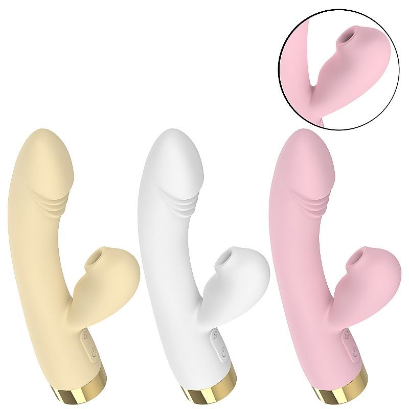 Vibrador de ponto G e clitóris com Pulsação - Scaleid - Amarelo