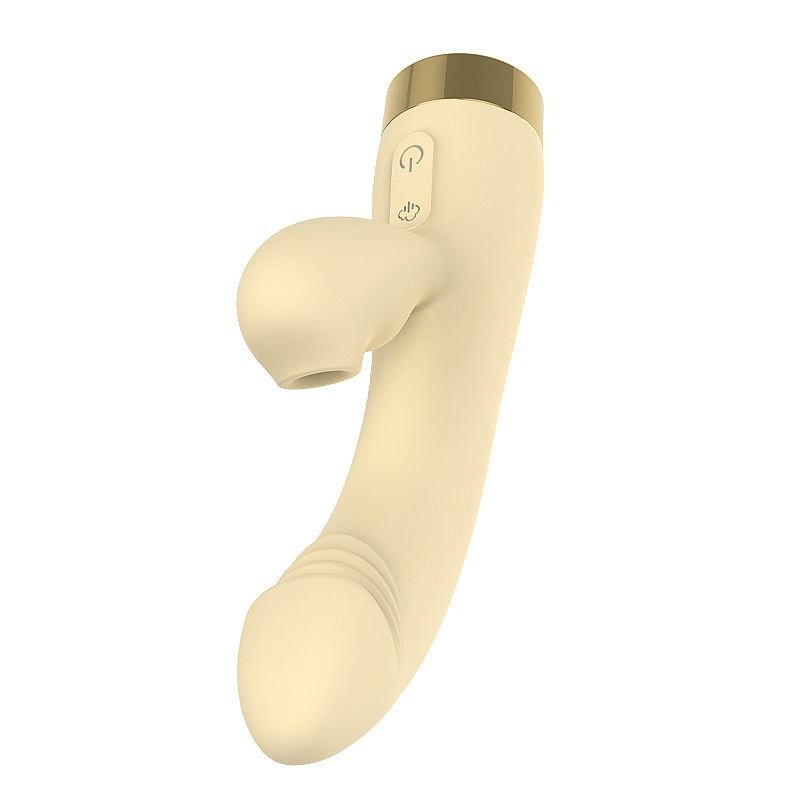 Vibrador de ponto G e clitóris com Pulsação - Scaleid - Amarelo