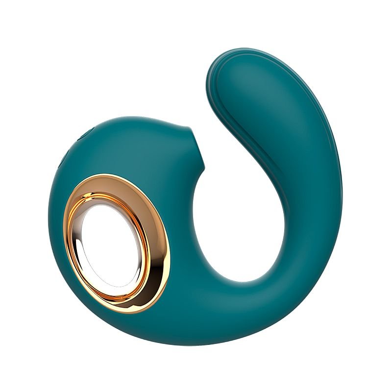 Vibrador de Ponto G e Clitóris com Pulsação - Snail 2 - Verde