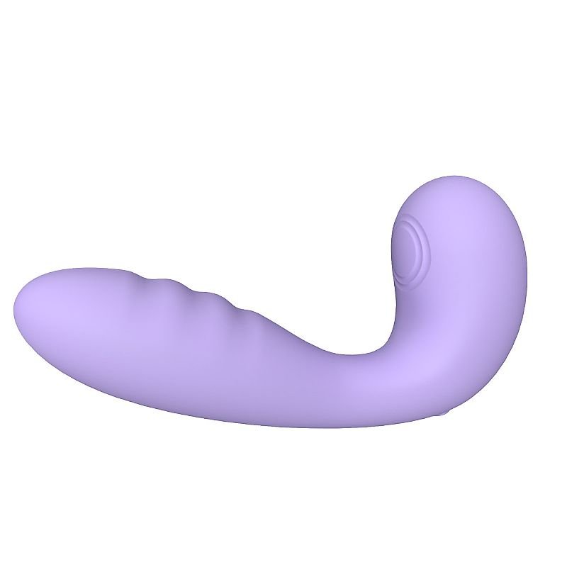 Vibrador de Ponto G e clitóris com Pulsação / Tapping - Kitty - S-Hande - Lilás