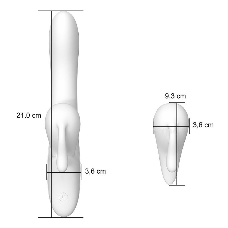 Vibrador de ponto G e clitóris com Pulsação / Vai e vem - 2 em 1 - Rady