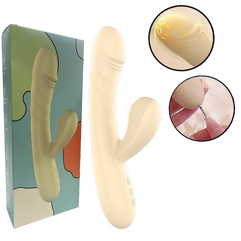 Vibrador de ponto G e clitóris com Pulsação - Vai e vem / Aquecimento