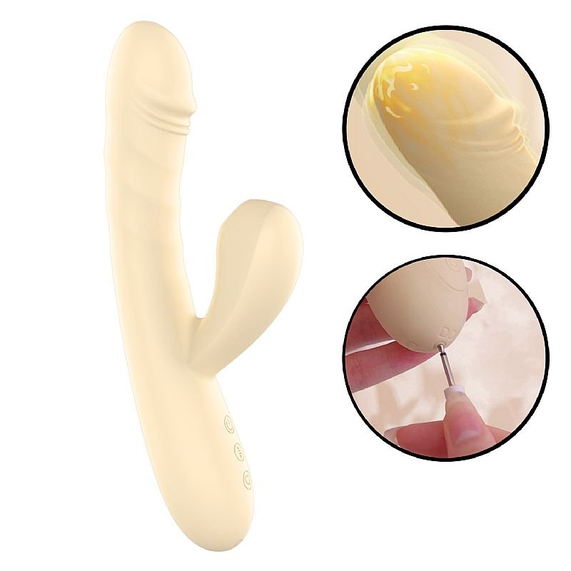 Vibrador de ponto G e clitóris com Pulsação - Vai e vem / Aquecimento