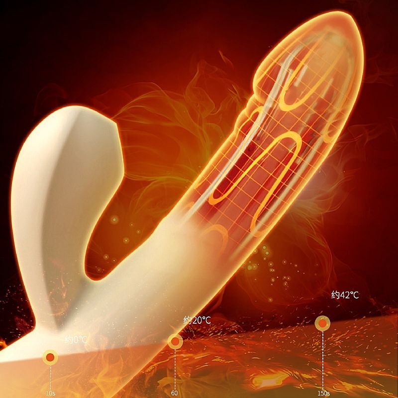 Vibrador de ponto G e clitóris com Pulsação - Vai e vem / Aquecimento