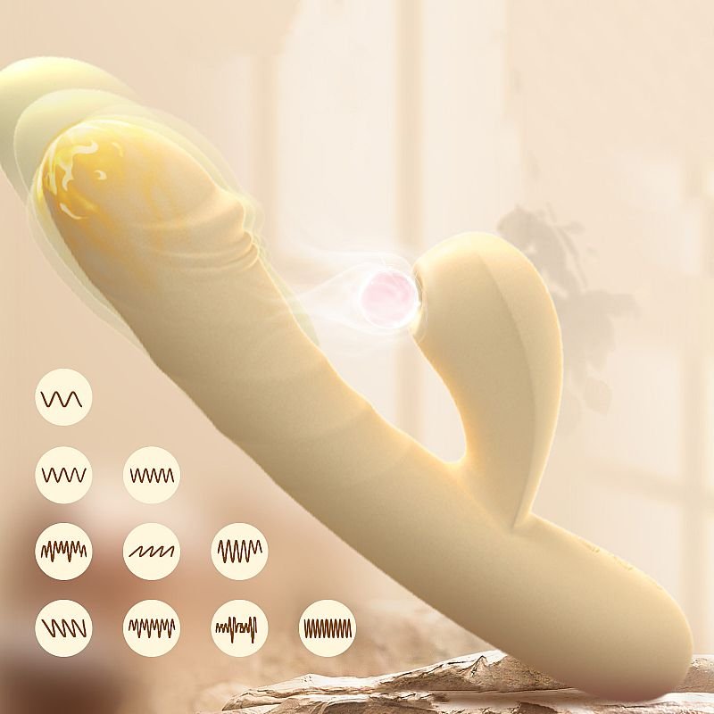 Vibrador de ponto G e clitóris com Pulsação - Vai e vem / Aquecimento