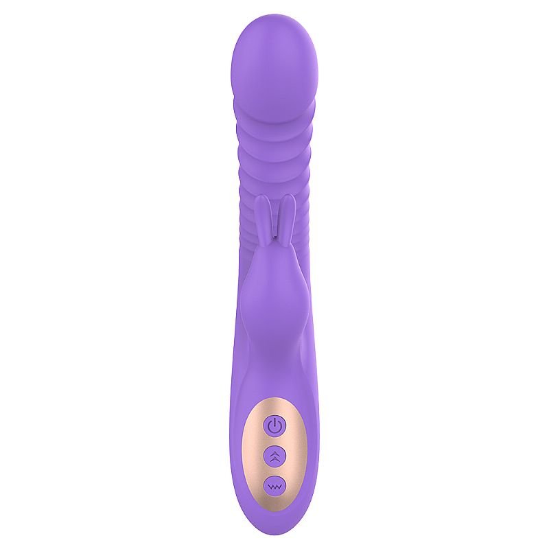 Vibrador de ponto G e clitóris com Pulsação - Vai e vem com Rotação 360° / Aquecimento