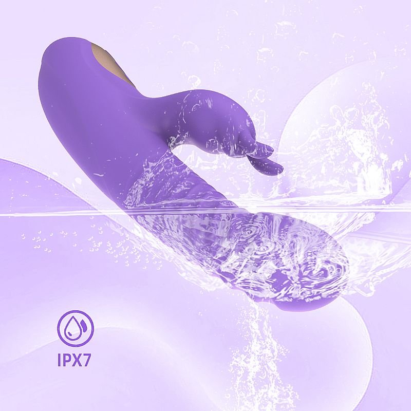 Vibrador de ponto G e clitóris com Pulsação - Vai e vem com Rotação 360° / Aquecimento