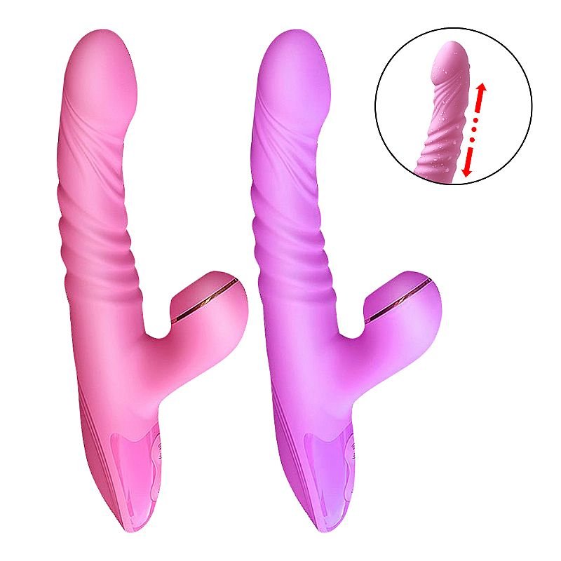 Vibrador de Ponto G e Clitóris com Pulsação - Vai e Vem - Dibe