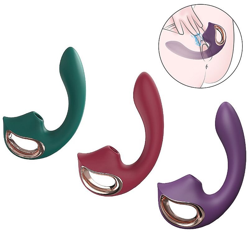 Vibrador de Ponto G e Clitóris com Pulsações - Selene - S-Hande - Roxo