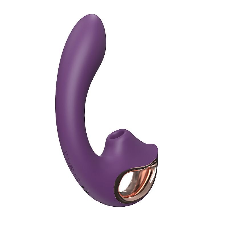 Vibrador de Ponto G e Clitóris com Pulsações - Selene - S-Hande - Roxo