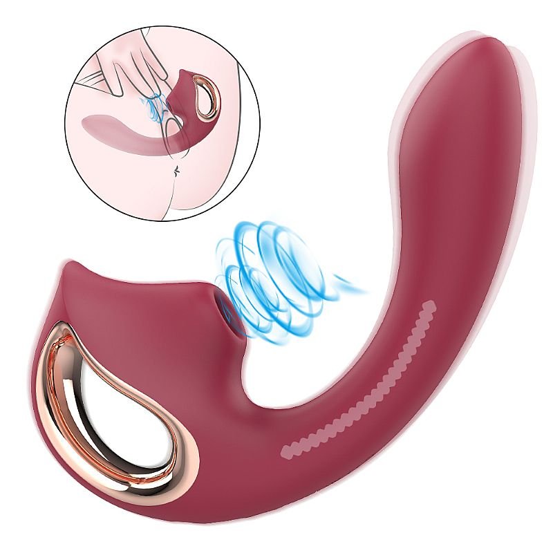 Vibrador de Ponto G e Clitóris com Pulsações - Selene - S-Hande - Roxo