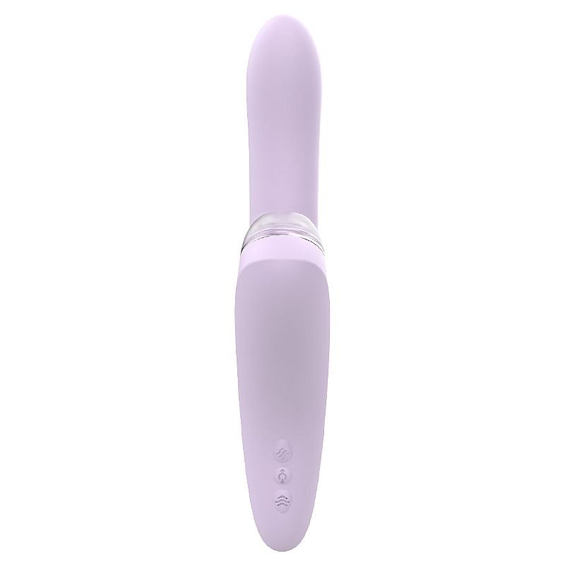 Vibrador de Ponto G e Clitóris com Rotação de Esferas - Secret Language / com Ponteiras - S-Hande