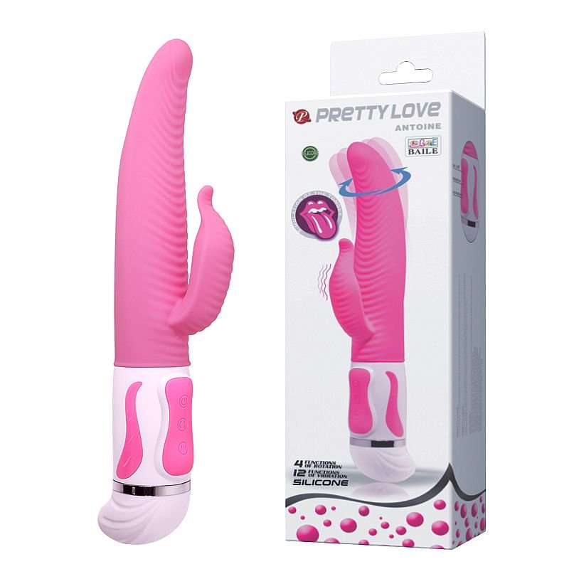 Vibrador de Ponto G e clitóris com Rotação na Ponta - Antoine - Pretty Love