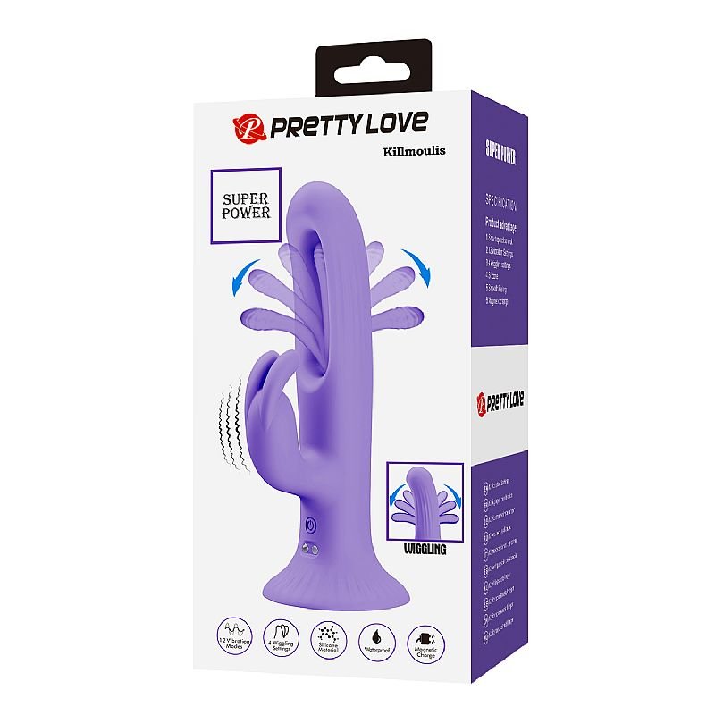 Vibrador de Ponto G e Clitóris com Slap - Killmoulis - Pretty Love