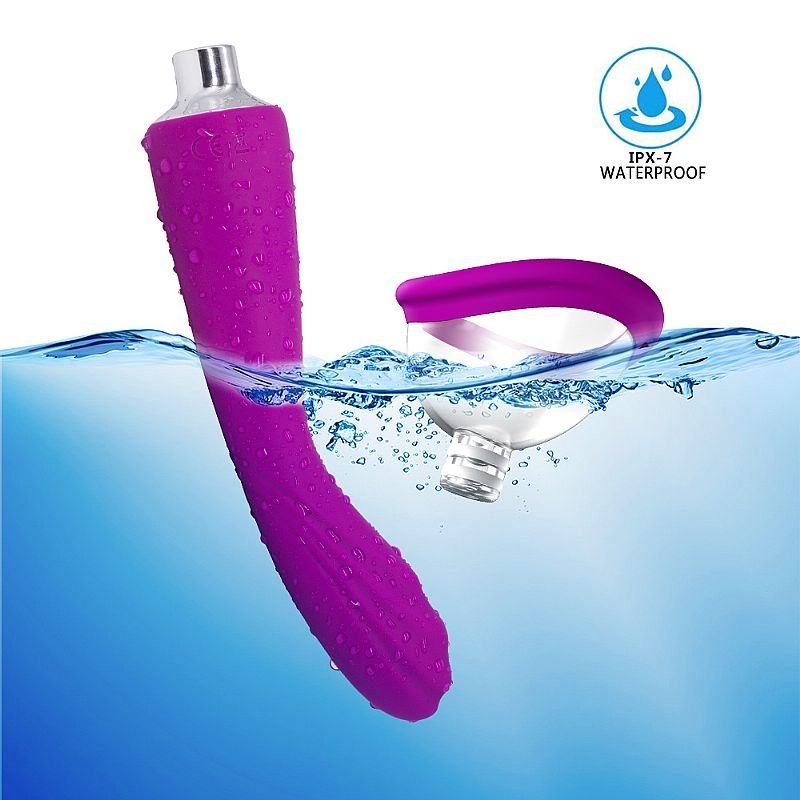 Vibrador de Ponto G e Clitóris com Sucção - Alan B - Roxo