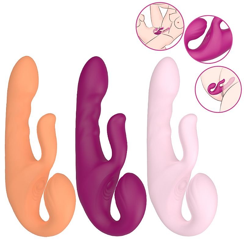 Vibrador de Ponto G e Clitóris com Tapping - Co-Op Bliss - S-Hande - Laranja