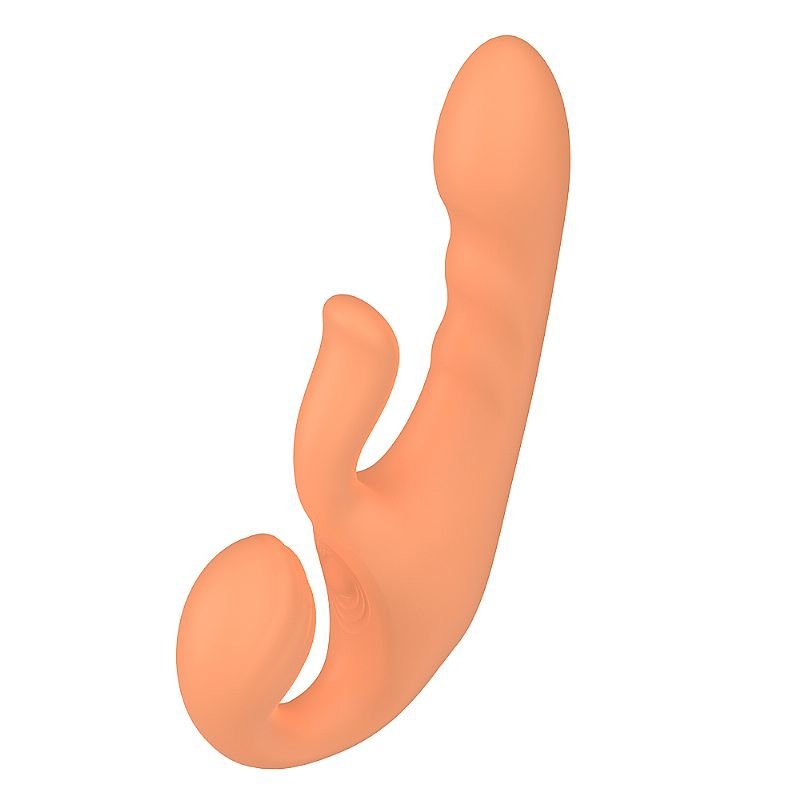 Vibrador de Ponto G e Clitóris com Tapping - Co-Op Bliss - S-Hande - Roxo