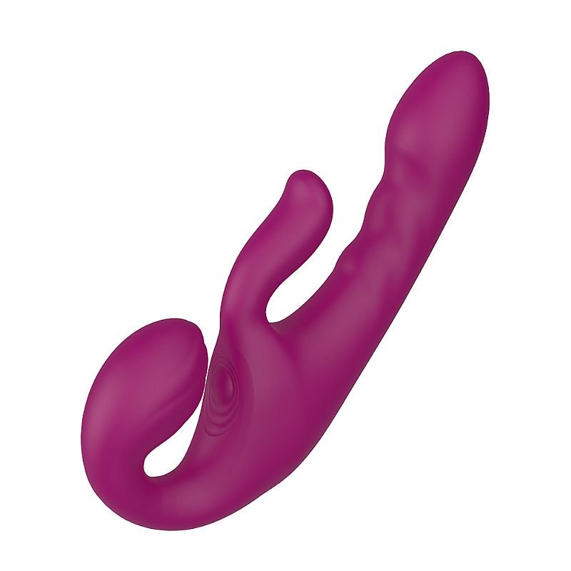 Vibrador de Ponto G e Clitóris com Tapping - Co-Op Bliss - S-Hande - Roxo