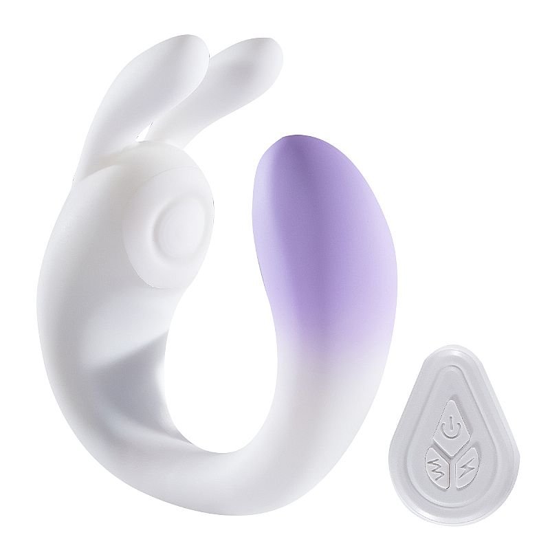 Vibrador de Ponto G e clitóris com Tapping - Coelho