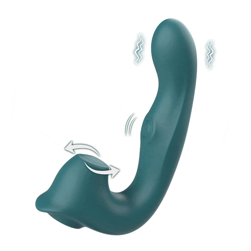 Vibrador de Ponto G e Clitóris com Tapping / Rotação com Esferas - Dale