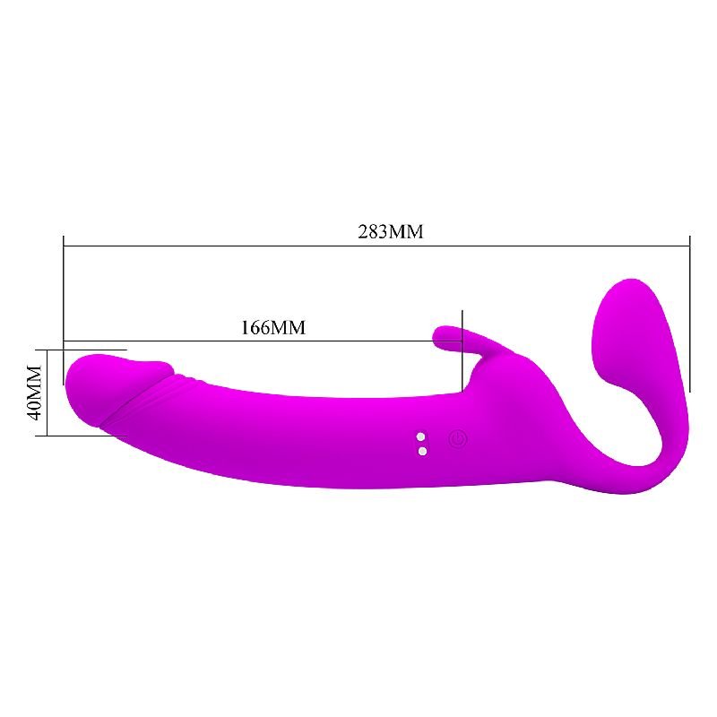 Vibrador de Ponto G e Clitóris com Tapping - Strapless - Zanini - 4.0 x 28.3cm - Pretty Love