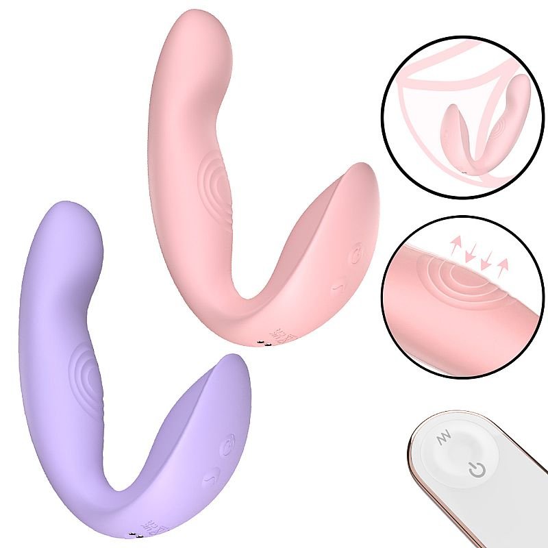 Vibrador de Ponto G e Clitóris com Tapping - Teasing G - S-Hande - Rosa