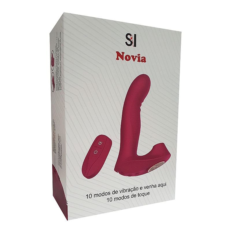Vibrador de Ponto G e Clitóris com Tapping / Vem cá -Controle Remoto - Novia