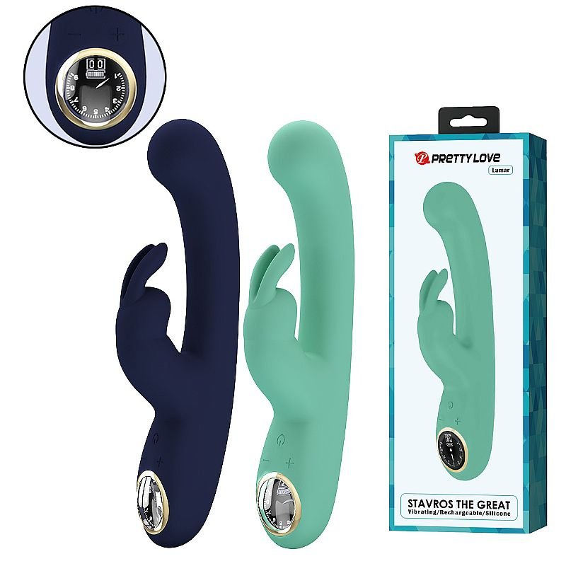 Vibrador de Ponto G e Clitóris com tela LED - Lamar - Pretty Love