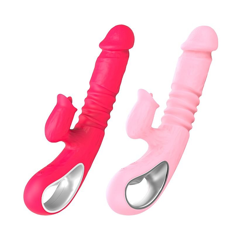 Vibrador de ponto G e Clitóris com Vai e Vem 2 - Vermelho