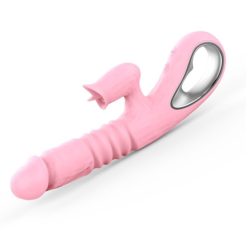 Vibrador de ponto G e Clitóris com Vai e Vem 2 - Rosa