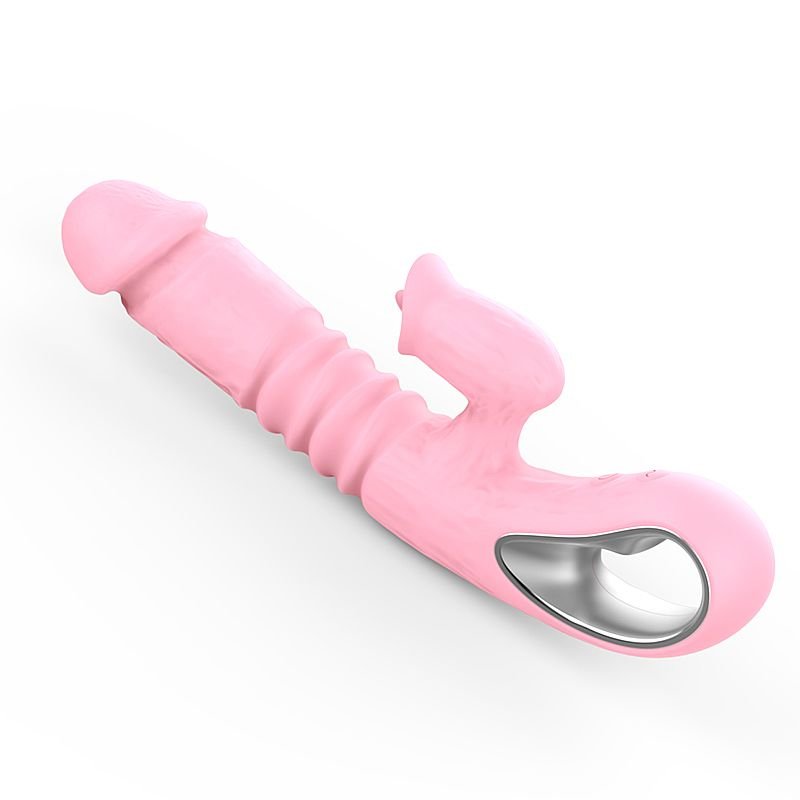 Vibrador de ponto G e Clitóris com Vai e Vem 2 - Rosa