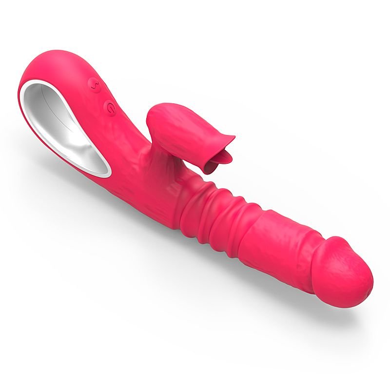 Vibrador de ponto G e Clitóris com Vai e Vem 2 - Rosa