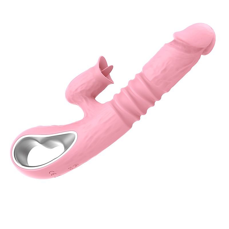 Vibrador de ponto G e Clitóris com Vai e Vem 2 - Vermelho