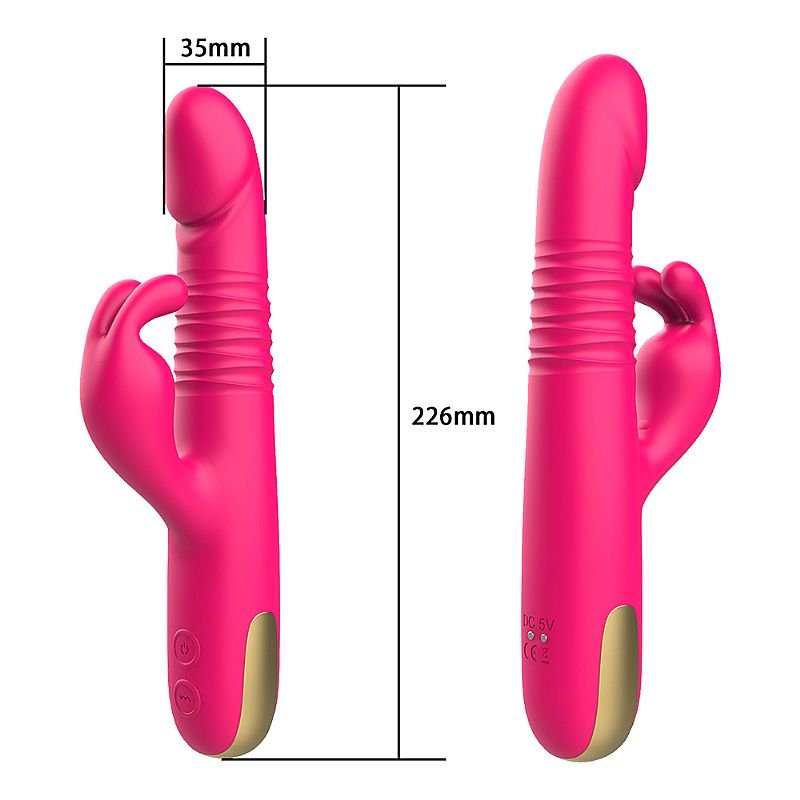 Vibrador de Ponto G e Clitóris com Vai e vem