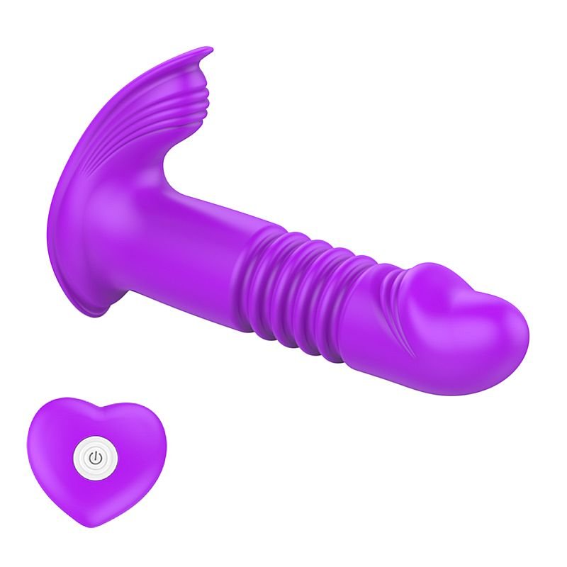 Vibrador de ponto G e Clitóris com Vai e Vem - com Controle Remoto - Pink