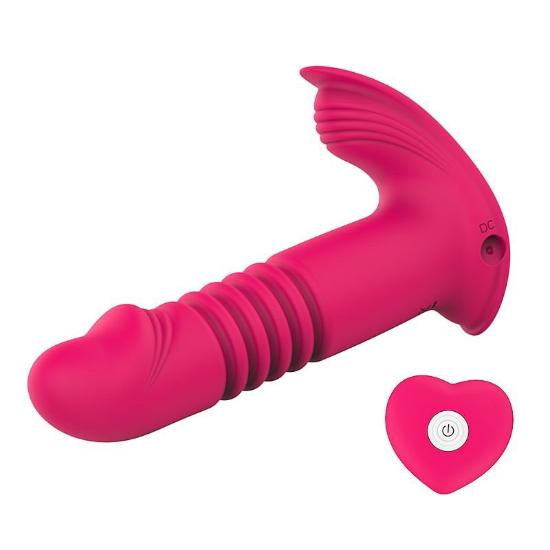 Vibrador de ponto G e Clitóris com Vai e Vem - com Controle Remoto - Roxo