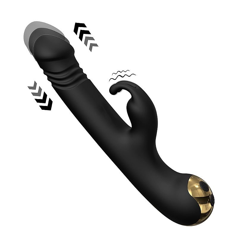 Vibrador de Ponto G e Clitóris com Vai e Vem - Happy Rabbit - S-Hande