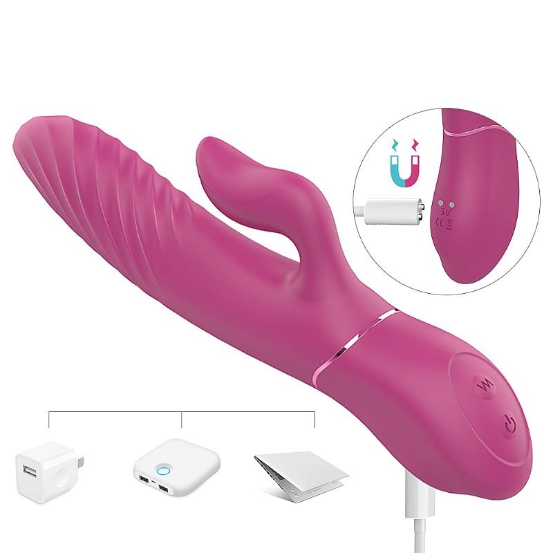 Vibrador de Ponto G e Clitóris com Vai e vem / Impulso - Lighters - S-Hande - Roxo