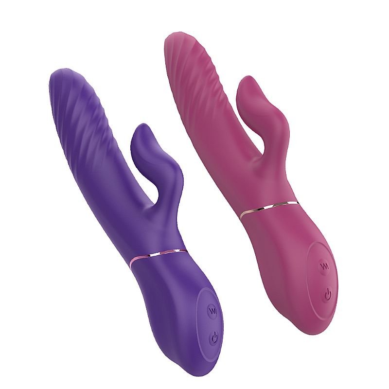 Vibrador de Ponto G e Clitóris com Vai e vem / Impulso - Lighters - S-Hande - Vinho