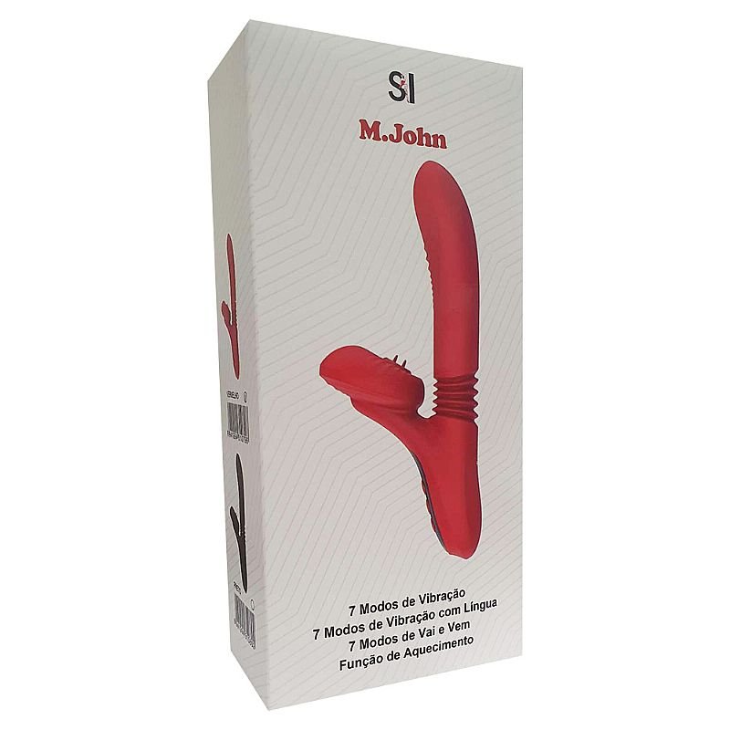 Vibrador de Ponto G e Clitóris com Vai e vem - Preto