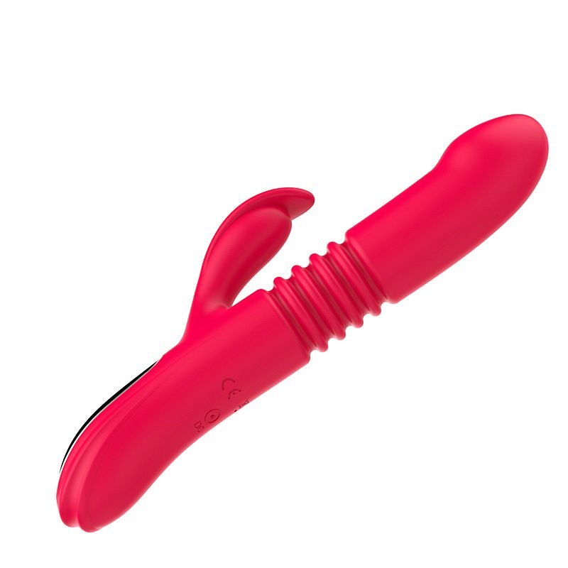 Vibrador de Ponto G e clitóris com Vai e vem - Stretch - Roxo