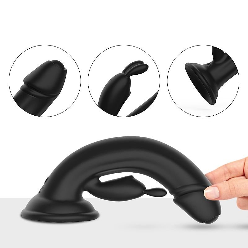 Vibrador de Ponto G e clitóris com ventosa - King Caesar - Recarregável - S-Hande