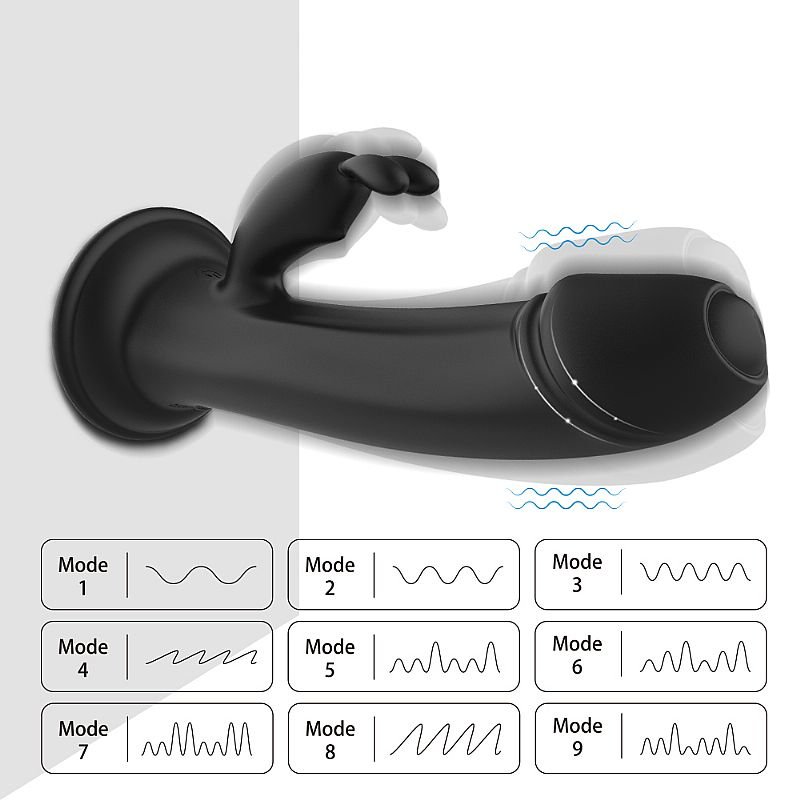 Vibrador de Ponto G e clitóris com ventosa - King Caesar - Recarregável - S-Hande