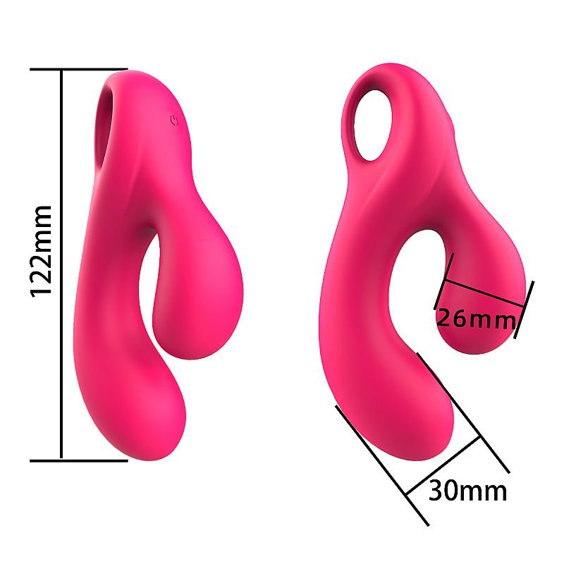 Vibrador de Ponto G e Clitóris / Curvado - 12,2 x 3,0