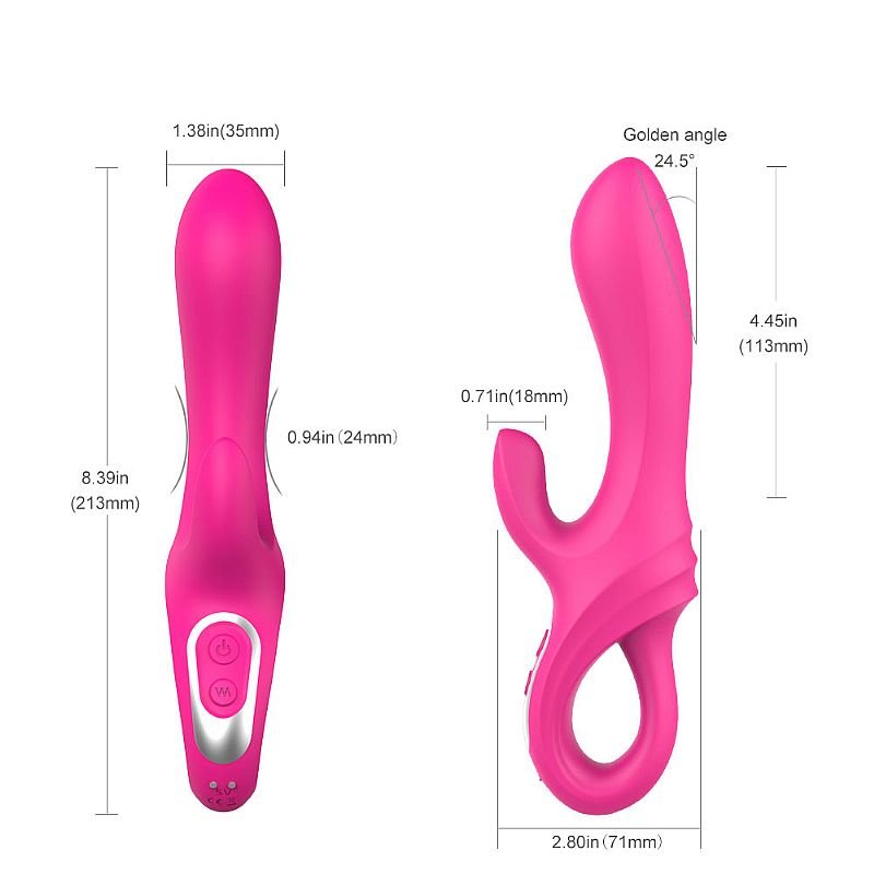 Vibrador de Ponto G e clitóris - Daggers - S-Hande - Pink
