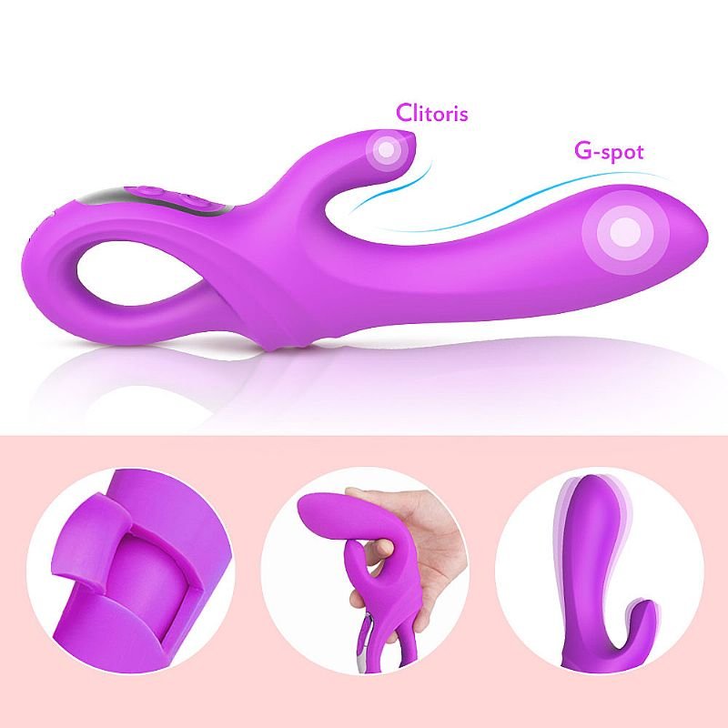 Vibrador de Ponto G e clitóris - Daggers - S-Hande - Pink
