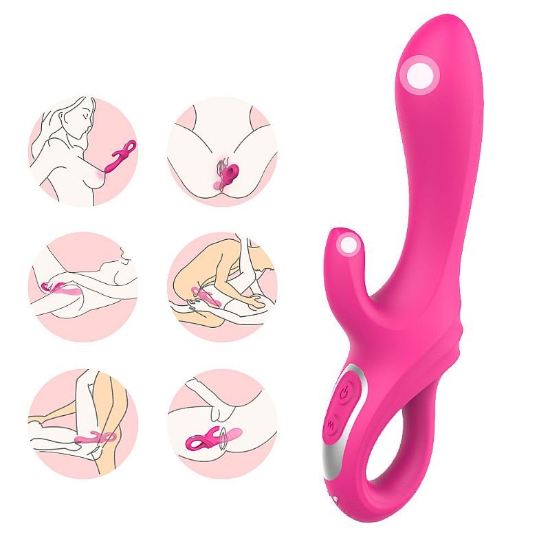 Vibrador de Ponto G e clitóris - Daggers - S-Hande - Roxo